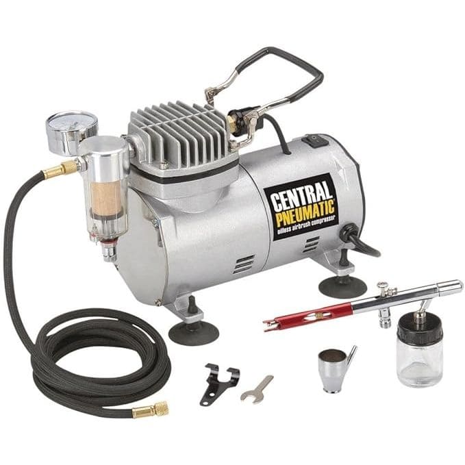 Central Pneumatic Airbrush Compressor Kit